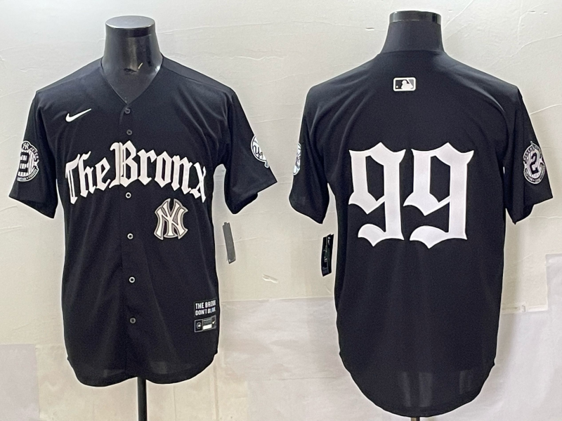 Men New York Yankees #99 Judge black MLB 2025 Nike jersey 003